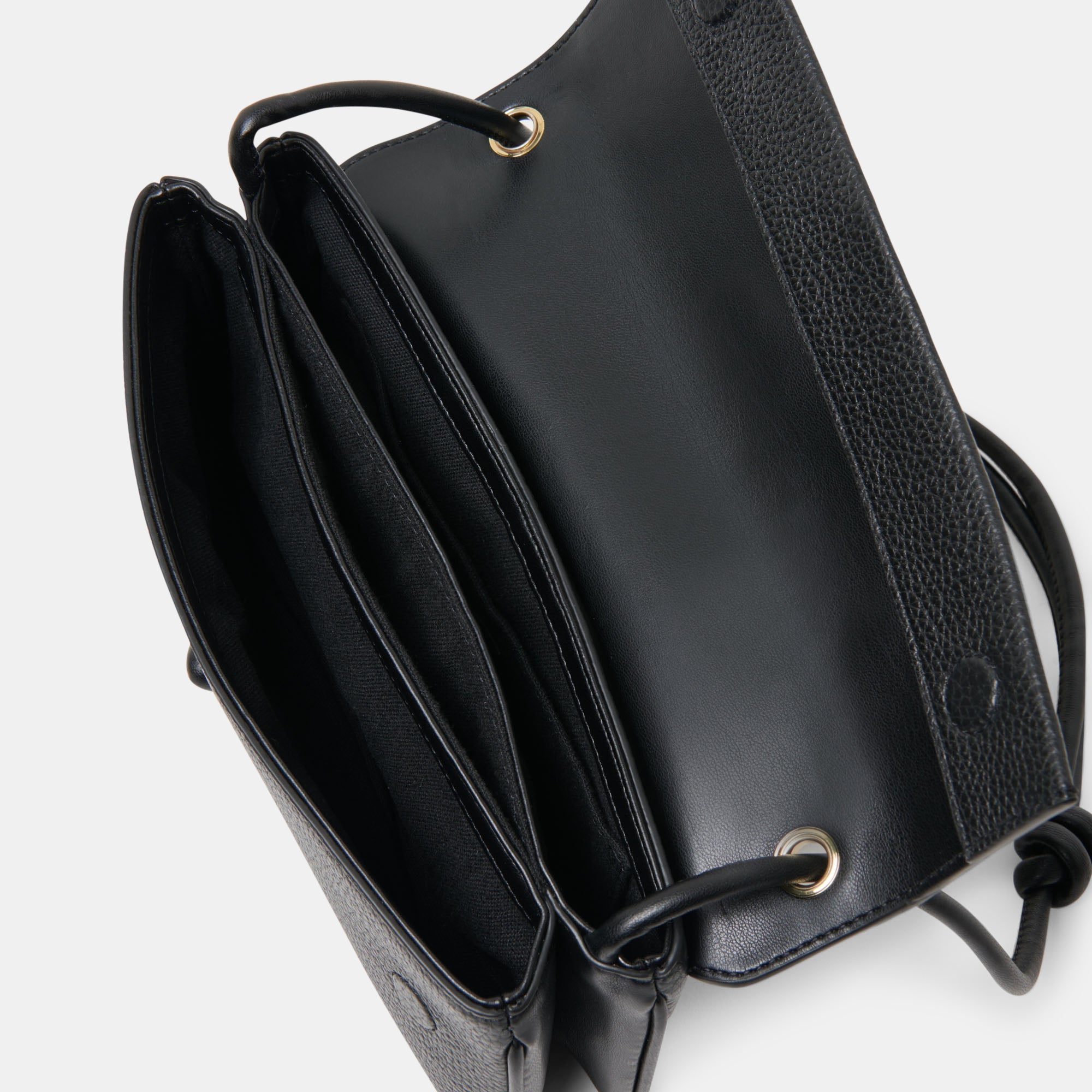 Sorelle Black Leather Shoulder Bag