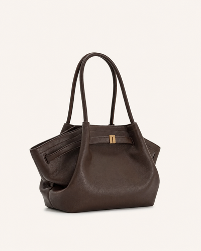 Amélie Medium Tote Bag – Dark Brown