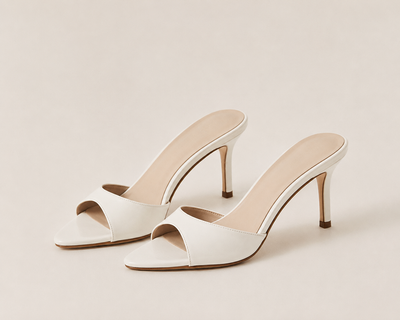 Celeste White Mule Hee