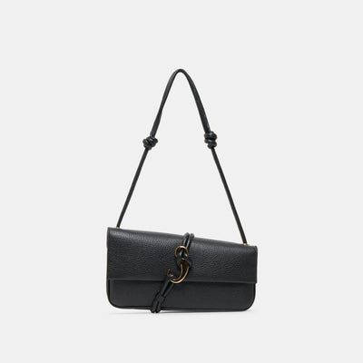 Sorelle Black Leather Shoulder Bag