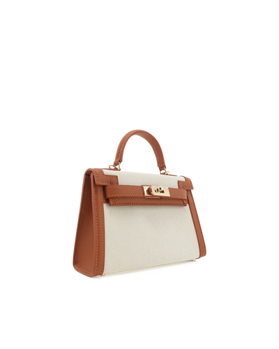 Vienna Canvas Top Handle Bag