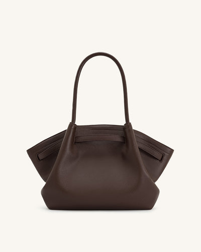 Amélie Medium Tote Bag – Dark Brown