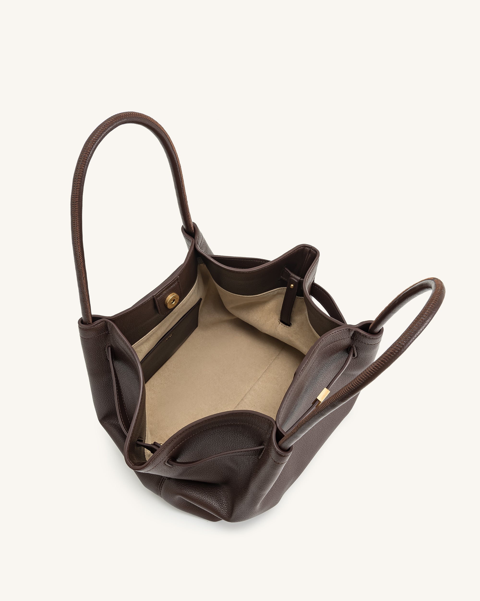 Amélie Medium Tote Bag – Dark Brown