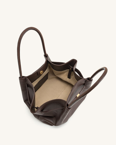 Amélie Medium Tote Bag – Dark Brown